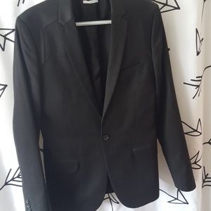 Black Calvin Klein suit coat
